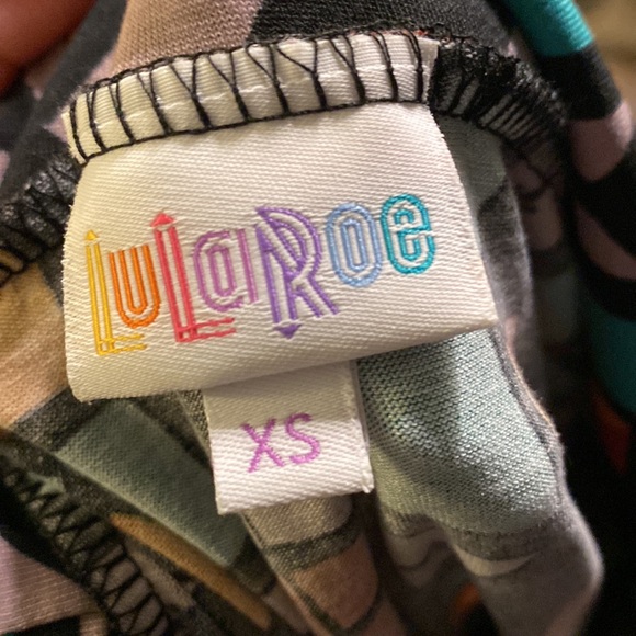 LuLaRoe Maxi Skirt XS Black Gray Patterned NEW NWT - Picture 6 of 7